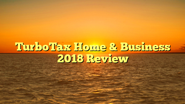 TurboTax Home & Business 2018 Review